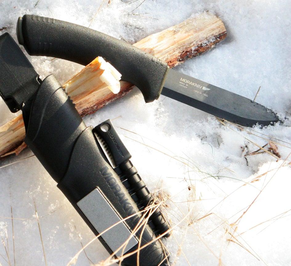 Morakniv® Bushcraft Survival Carbon Knife with Plastic Sheath - Trusted Gear Company LLC
