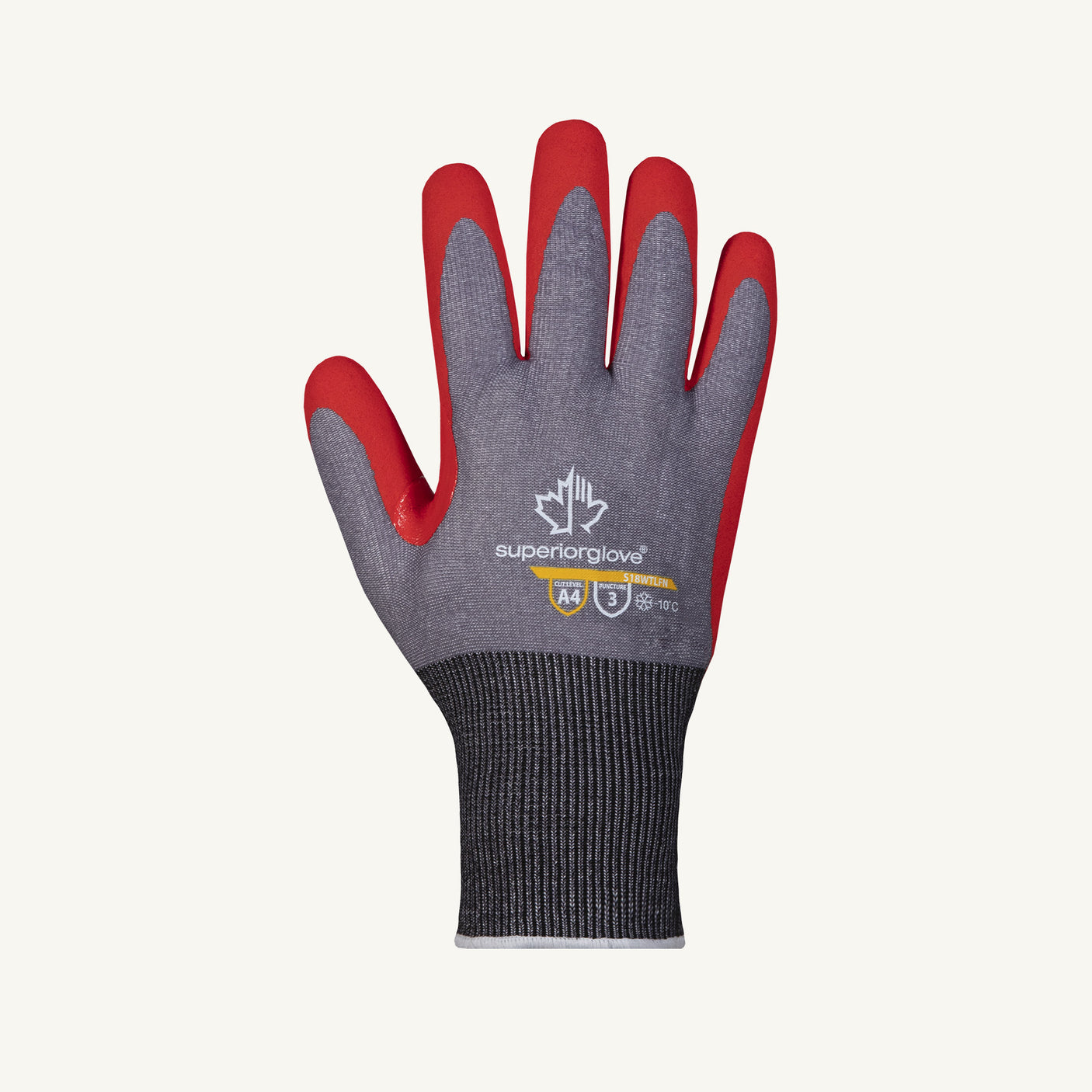 Superior TenActiv™ 18-Gauge Nitrile Palm Terry Lined Glove with Waterproof Membrane