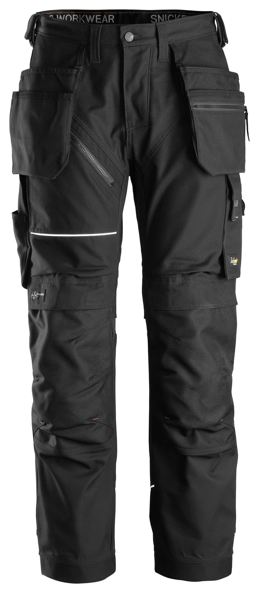 Snickers Workwear U6214 RuffWork Canvas Work Pants + Holster Pockets - Black/Black