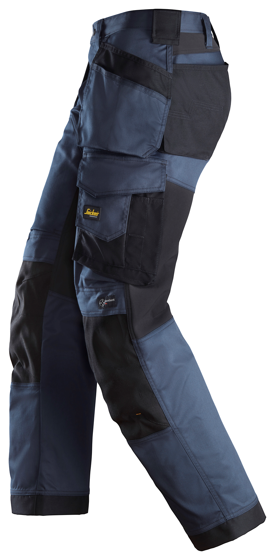 Snickers Workwear U6251 AllroundWork Stretch Loose Fit Work Pants + Holster Pockets - Navy/Black