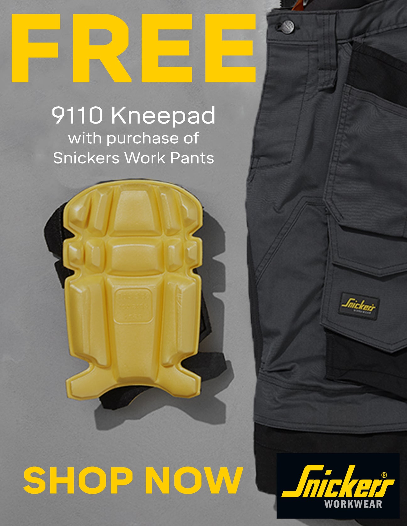 Snickers Workwear Q2 Knee Pad Promo