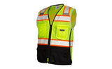 Kishigo 1515 Black Bottom Safety Vest | Yellow