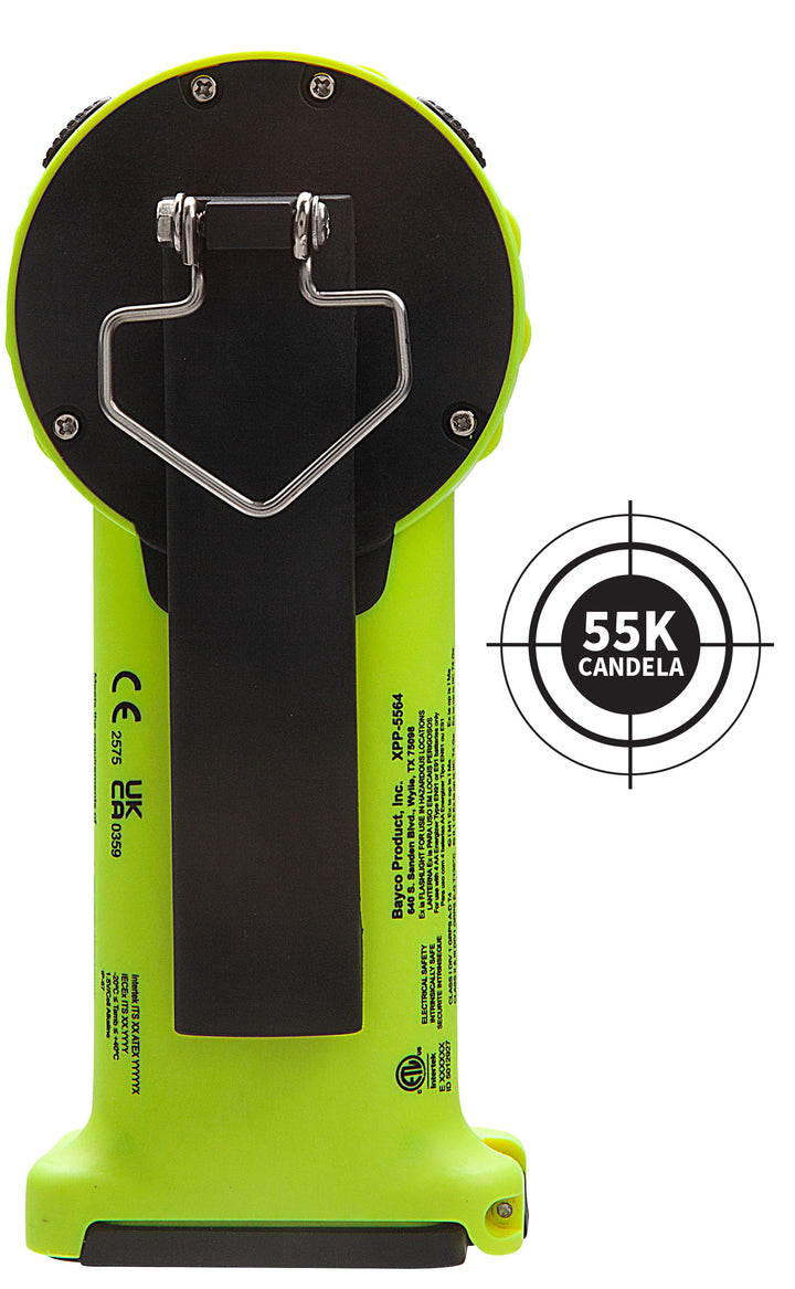Nightstick INTRANT® DUO Turbo Intrinsically Safe Dual-Light Angle Light | 3 AA Green