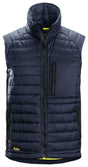 Front view of Snickers U4512 AllroundWork 37.5 Insulator Vest in a streamlined fit