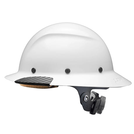 LIFT Safety DAX Carbon Fiber Full Brim Hard Hat featuring a hand-laid reinforced resin shell
