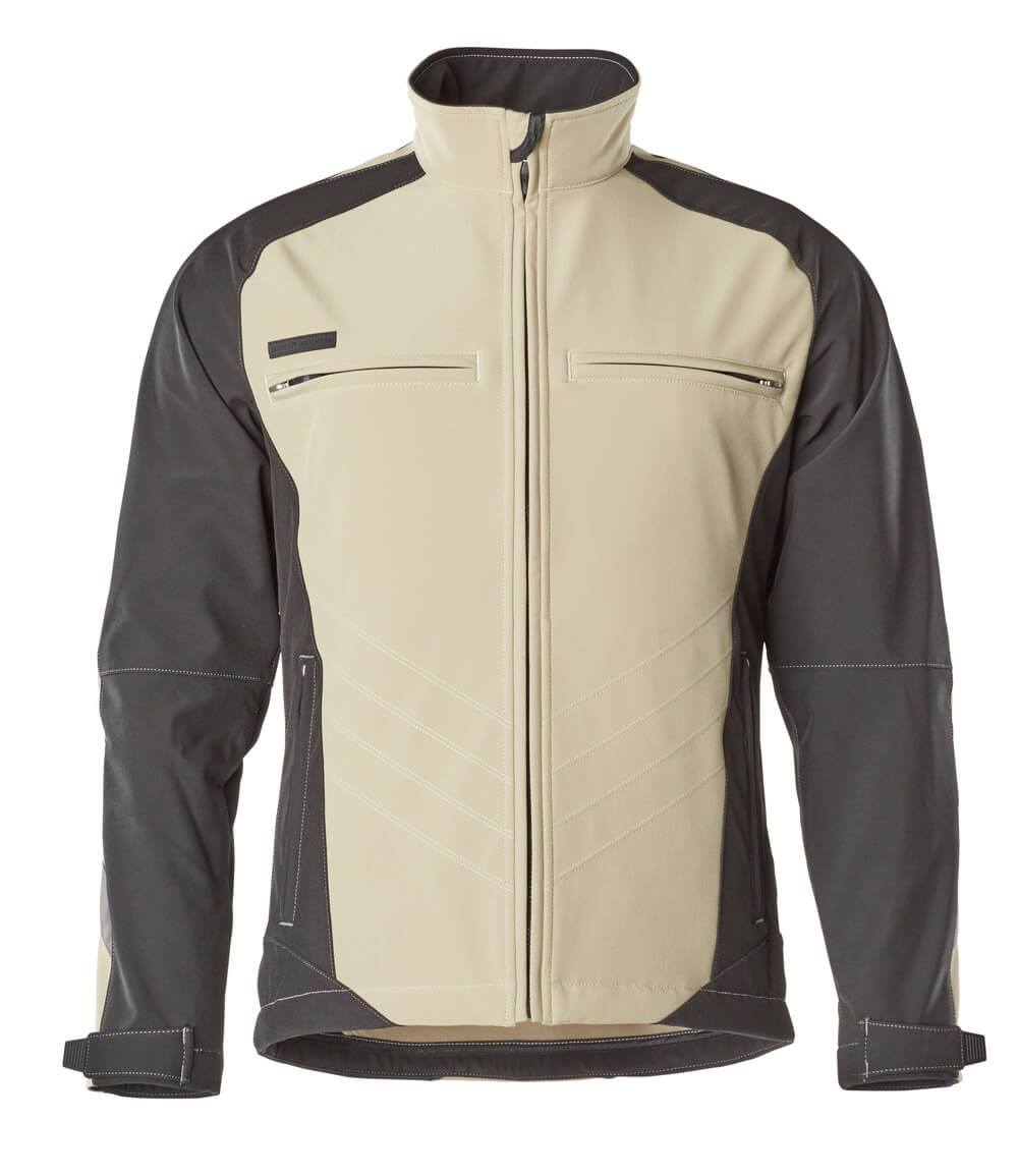 MASCOT® UNIQUE 12002-149-5509 Softshell Jacket | Light Khaki/Black