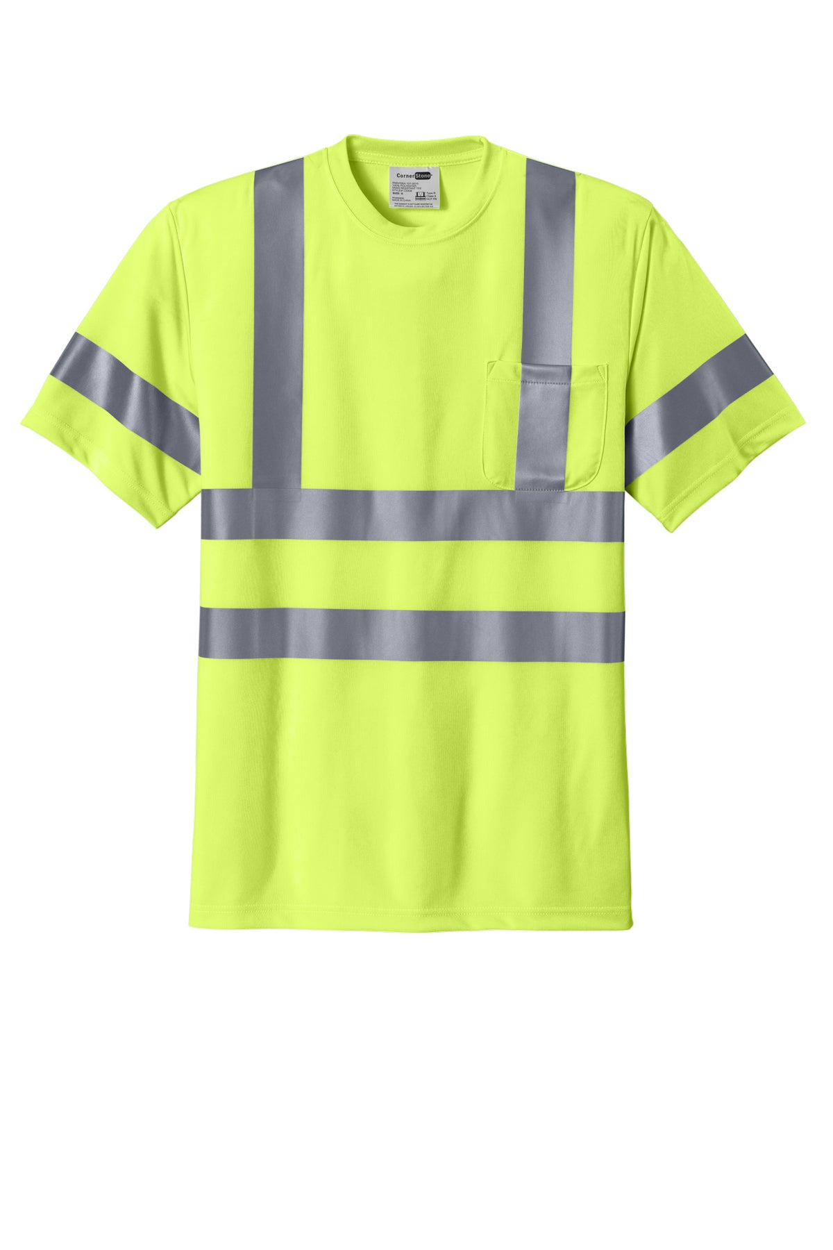 CornerStone CS408 Class 3 Short Sleeve Snag-Resistant Reflective T-Shirt