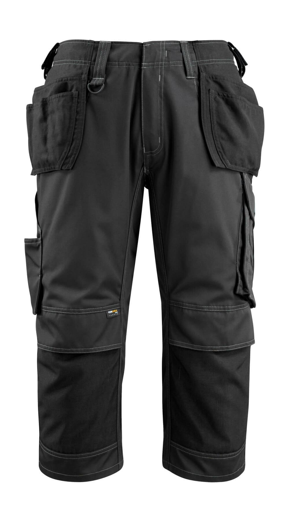 MASCOT® UNIQUE 14449-442-09 ¾ Length Pants with Holster Pockets | Black