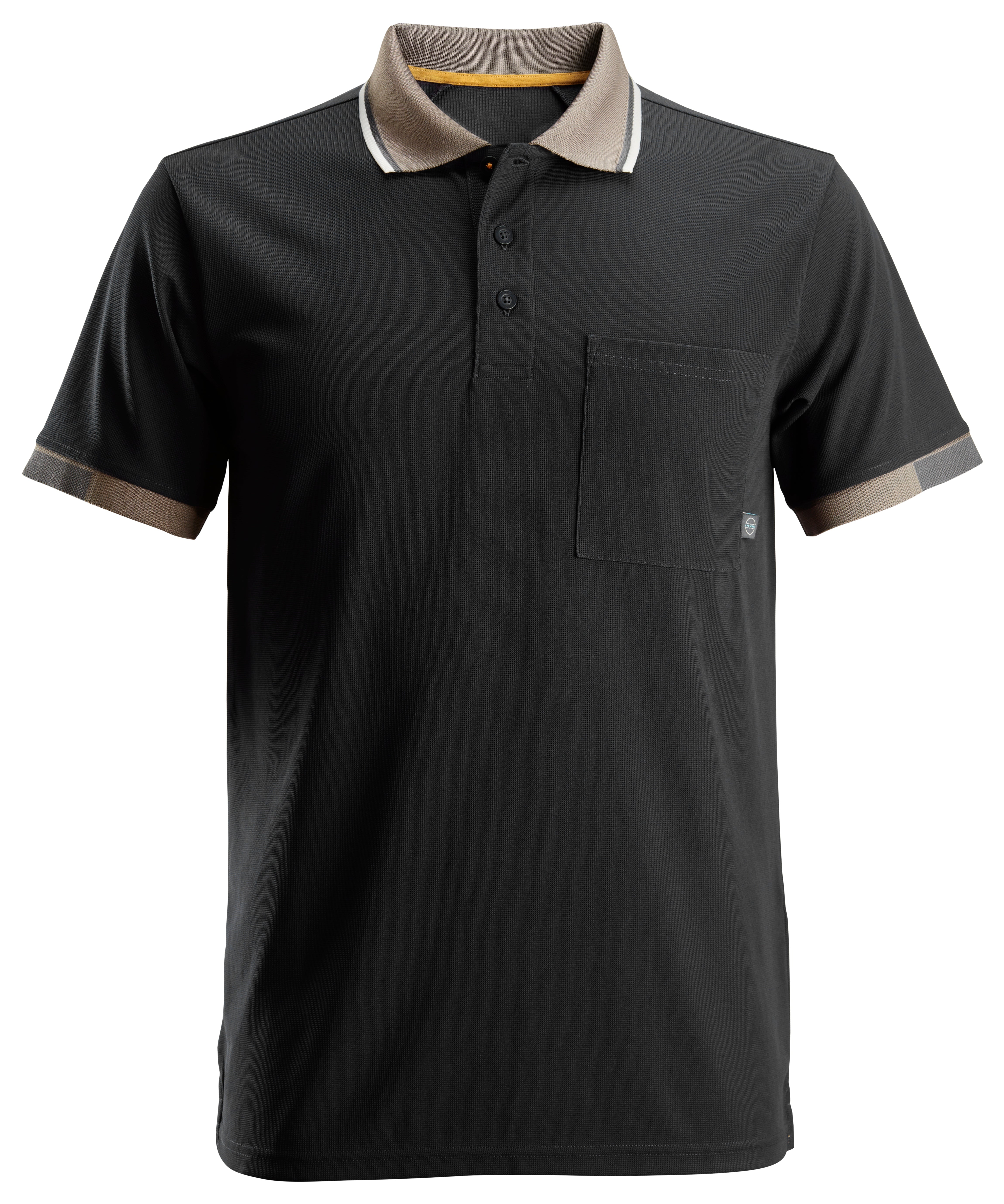 Snickers Workwear U2724 AllroundWork 37.5® Short Sleeve Polo | Black