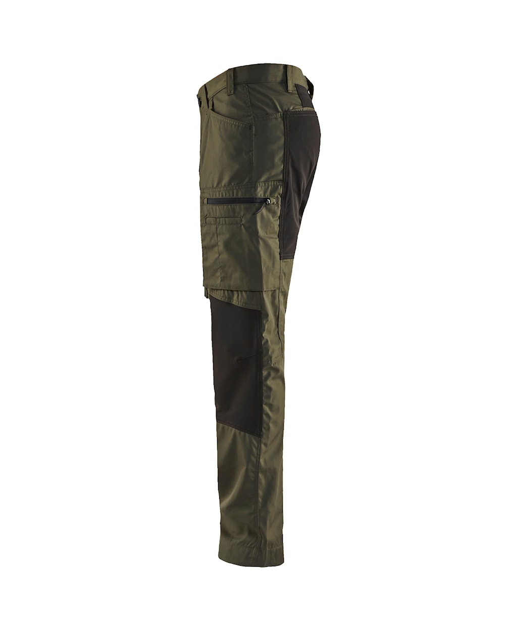 Blaklader 1655 5oz Service Pants with Stretch - 4599 Dk Olive Green/Black