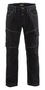Front view of Blaklader 1659 Urban Work Trousers in 11oz Cordura denim with metal button fly.