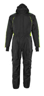 Front view of Mascot 17019-231 lightweight winter boilersuit in two-toned waterproof fabric with taped seams.
