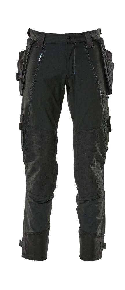 MASCOT® 17031-311-09 Pants with Removable Holster Pockets | Black