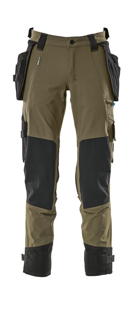 MASCOT® 17031-311-33 Pants with Removable Holster Pockets | Moss Green