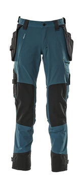MASCOT 17031-311 ultimate stretch pants with removable holster pockets.