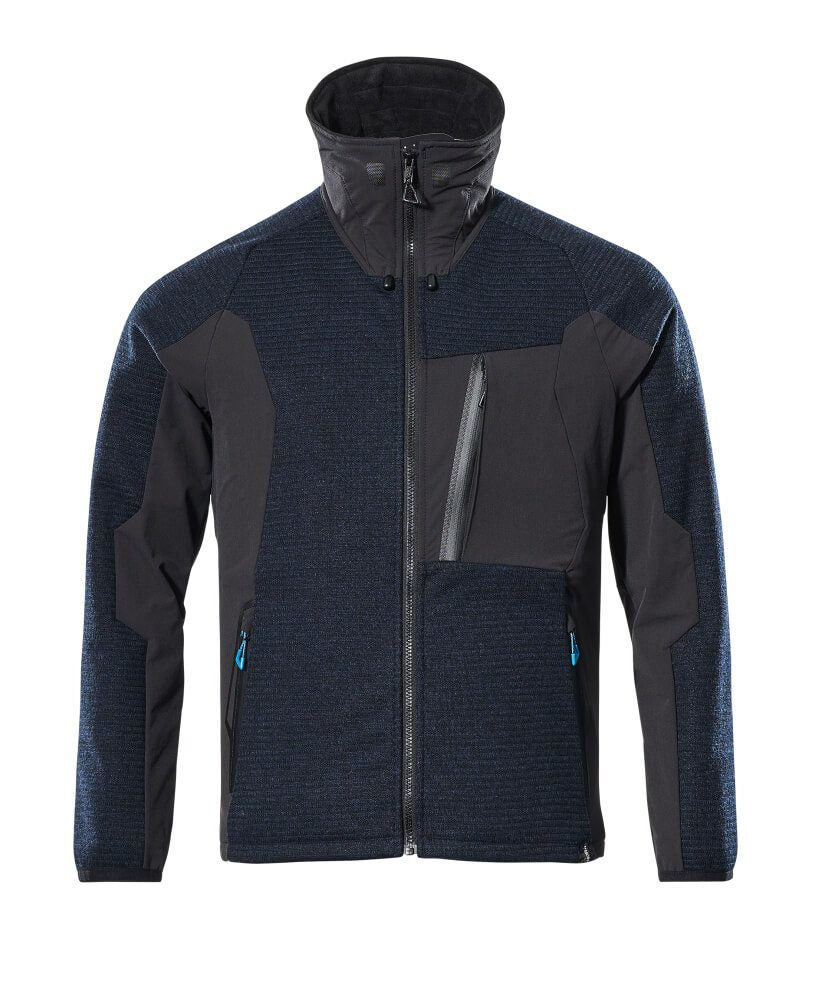 MASCOT 17105-309 full zip knitted jacket in a modern close fit with windproof membrane