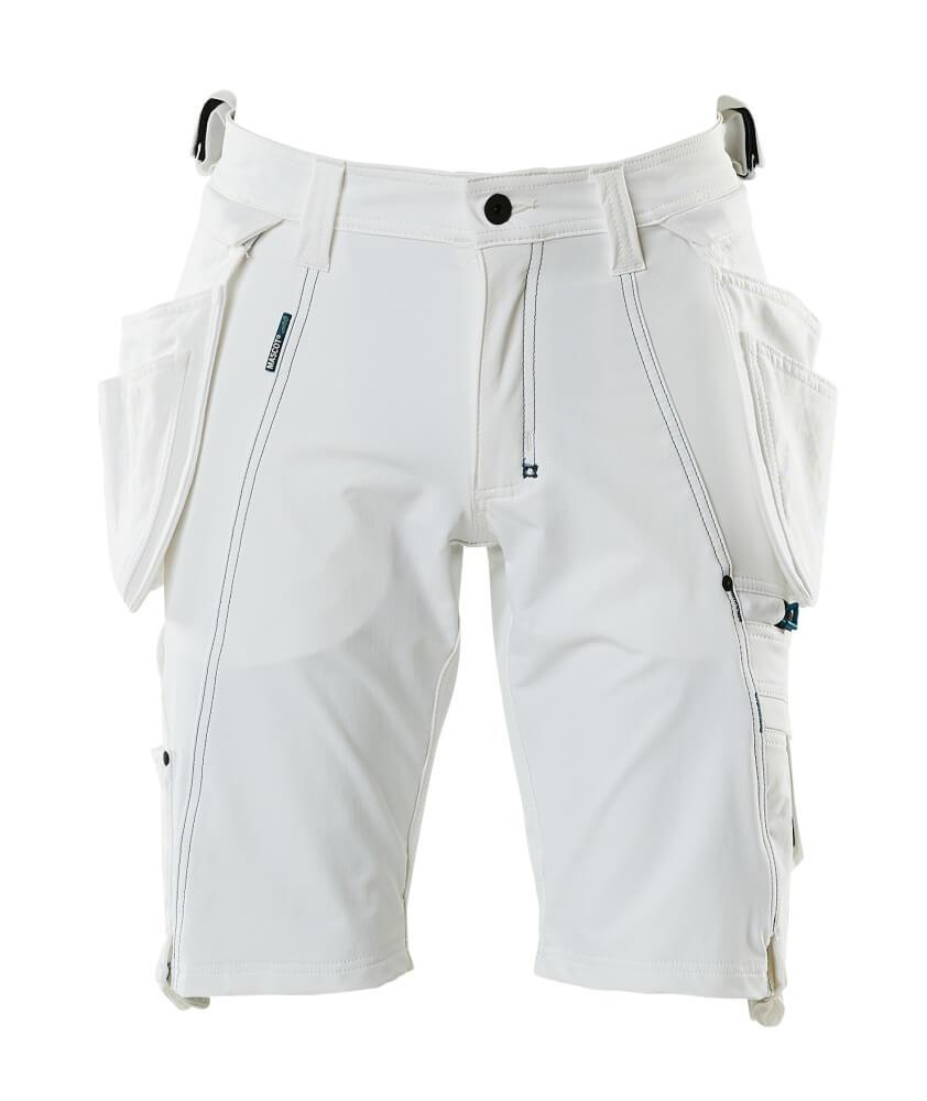 MASCOT® ADVANCED 17149-311-06 Shorts with Detachable Holster Pockets | White