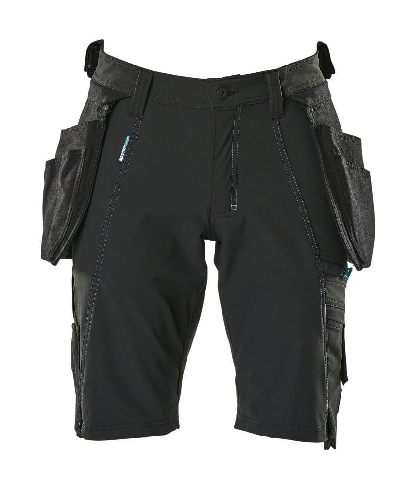 MASCOT® ADVANCED 17149-311-09 Shorts with Detachable Holster Pockets | Black