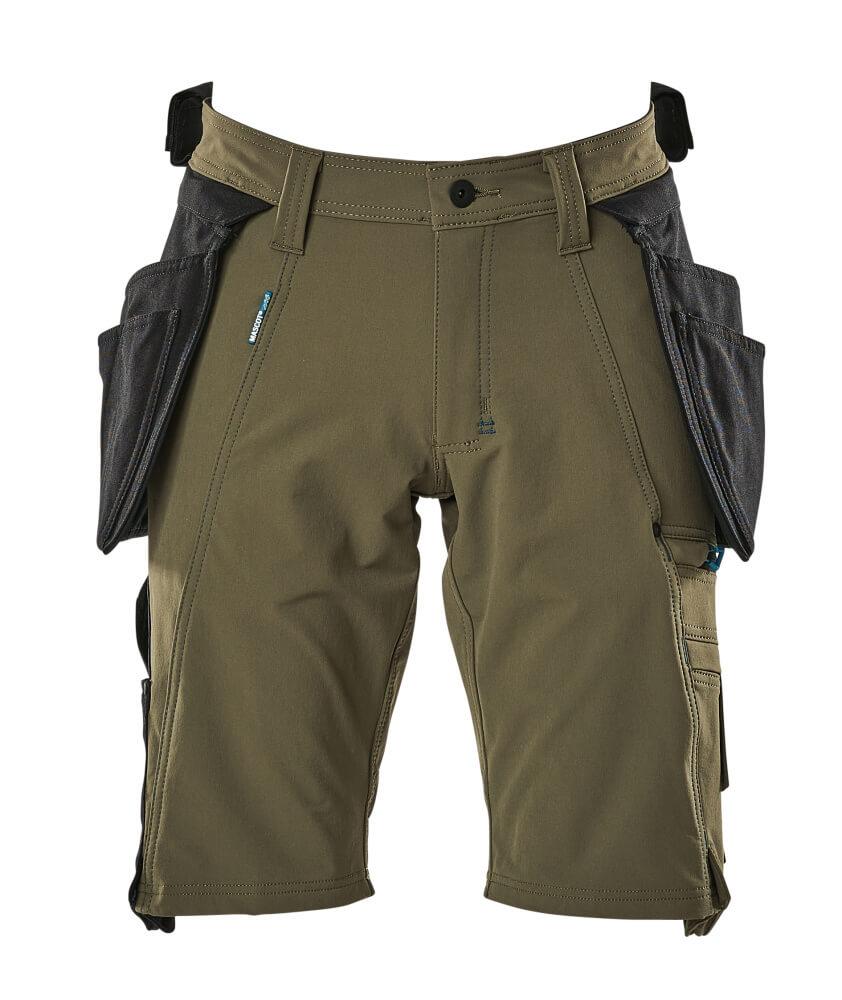 MASCOT® ADVANCED 17149-311-33 Shorts with Detachable Holster Pockets | Moss Green