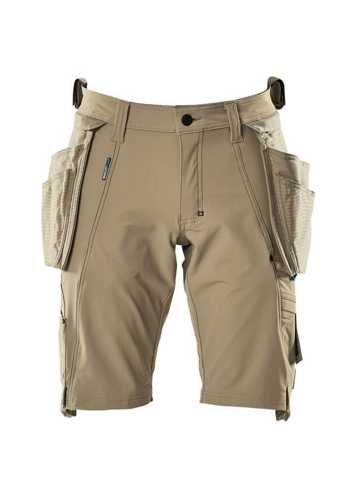 MASCOT® ADVANCED 17149-311-55 Shorts with Detachable Holster Pockets | Light Khaki