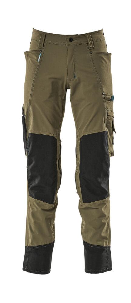 MASCOT® Advanced 17179-311-33 Pants with Kneepad Pockets | Moss Green