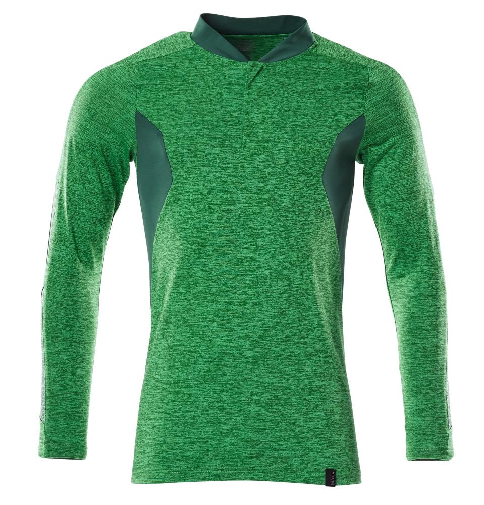 MASCOT® ACCELERATE 18081-810-33303 Long Sleeve Polo Shirt - Green