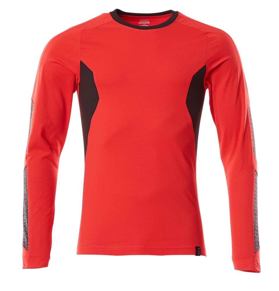 Mascot 18381-959 long-sleeve T-shirt in a modern fit made from premium combed cotton for work.