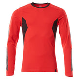 Mascot 18381-959 long-sleeve T-shirt in a modern fit made from premium combed cotton for work.