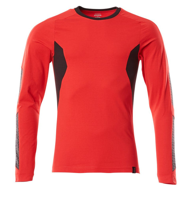 Mascot 18381-959 long-sleeve T-shirt in a modern fit made from premium combed cotton for work.