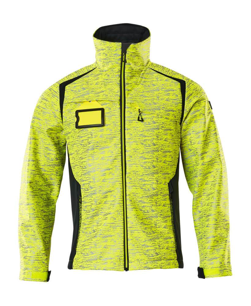 MASCOT® 19202-291-17010 Visibility Softshell Jacket | Hi-Vis Yellow/Dark Navy