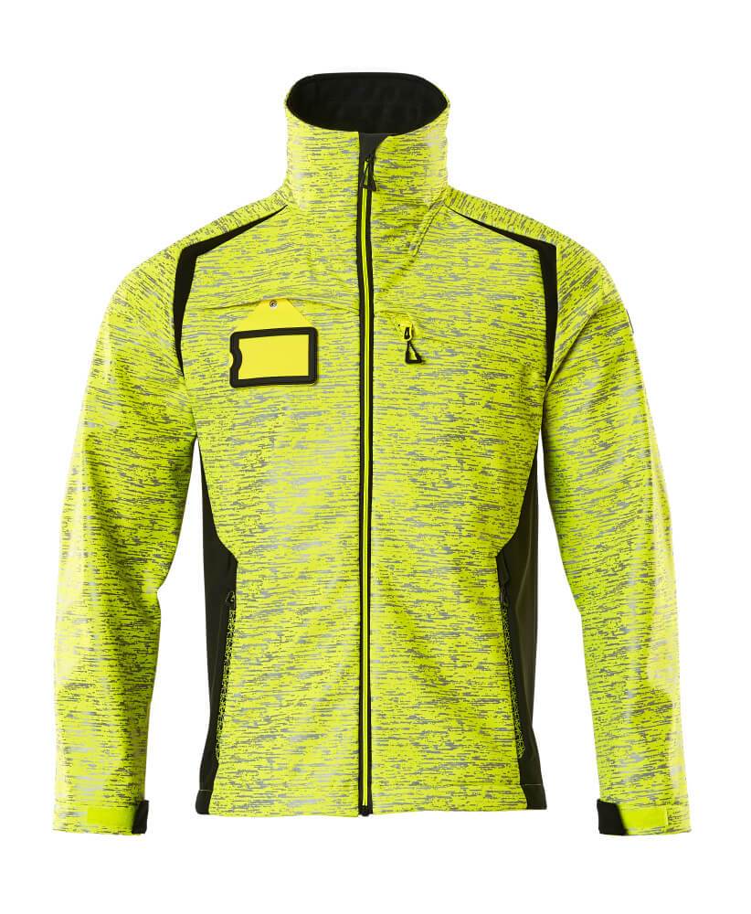 MASCOT® 19202-291-1709 Visibility Softshell Jacket | Hi-Vis Yellow/Black