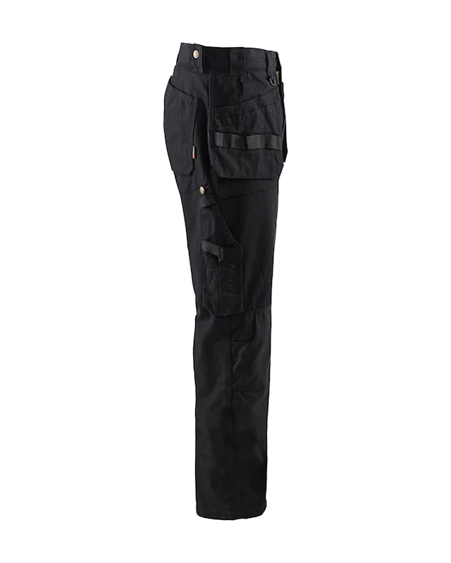 Blaklader 1630 Brawny Work Pants showing side hammer loop and tool pockets.