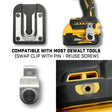 Holstery PinPal Pro 6060 universal gravity lock tool holster with DeWalt 20V drill