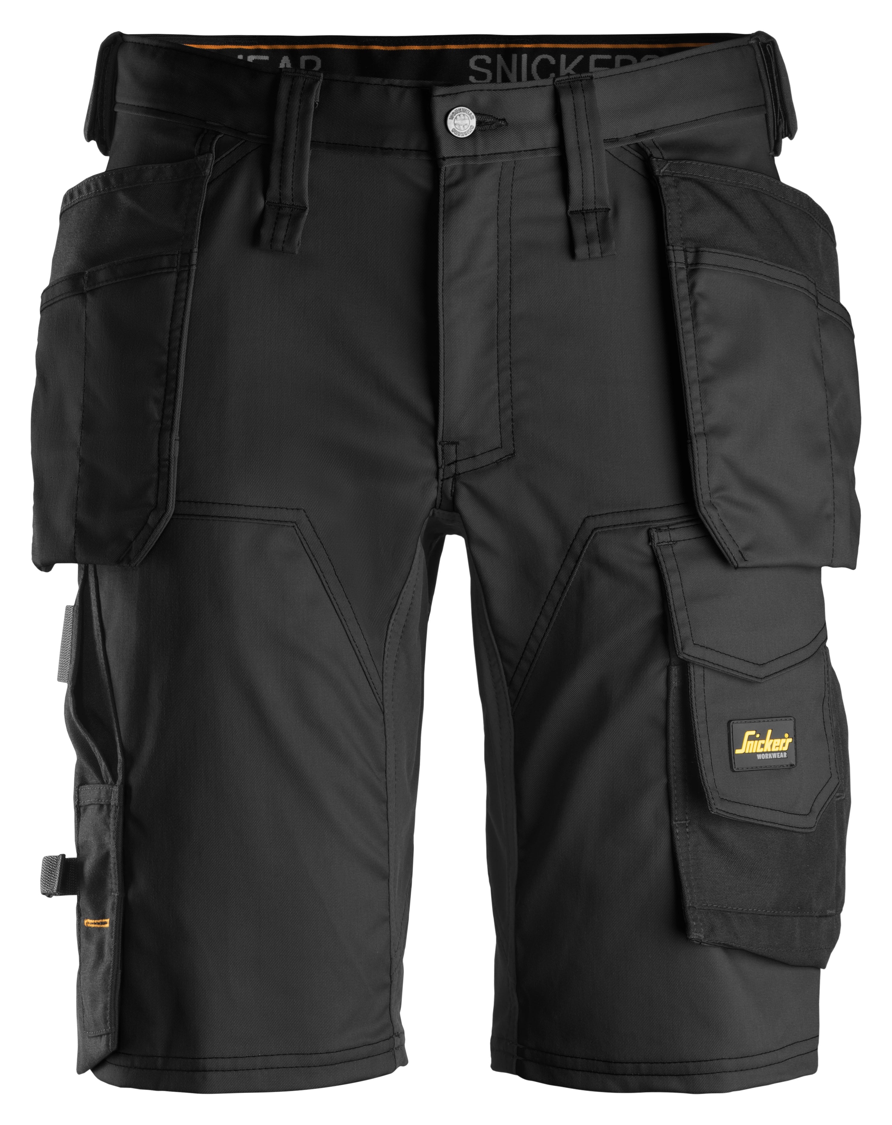 Snickers U6141 AllroundWork Shorts | Stretch Panels | Holster Pockets | Black