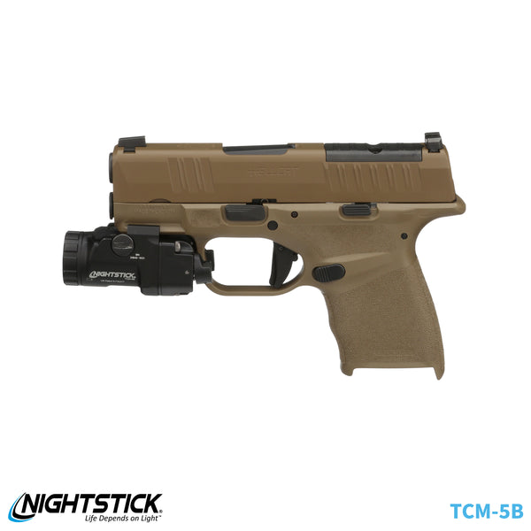 Nightstick Subcompact Handgun Light, Short/Narrow Rail models | 1 CR123 | Black