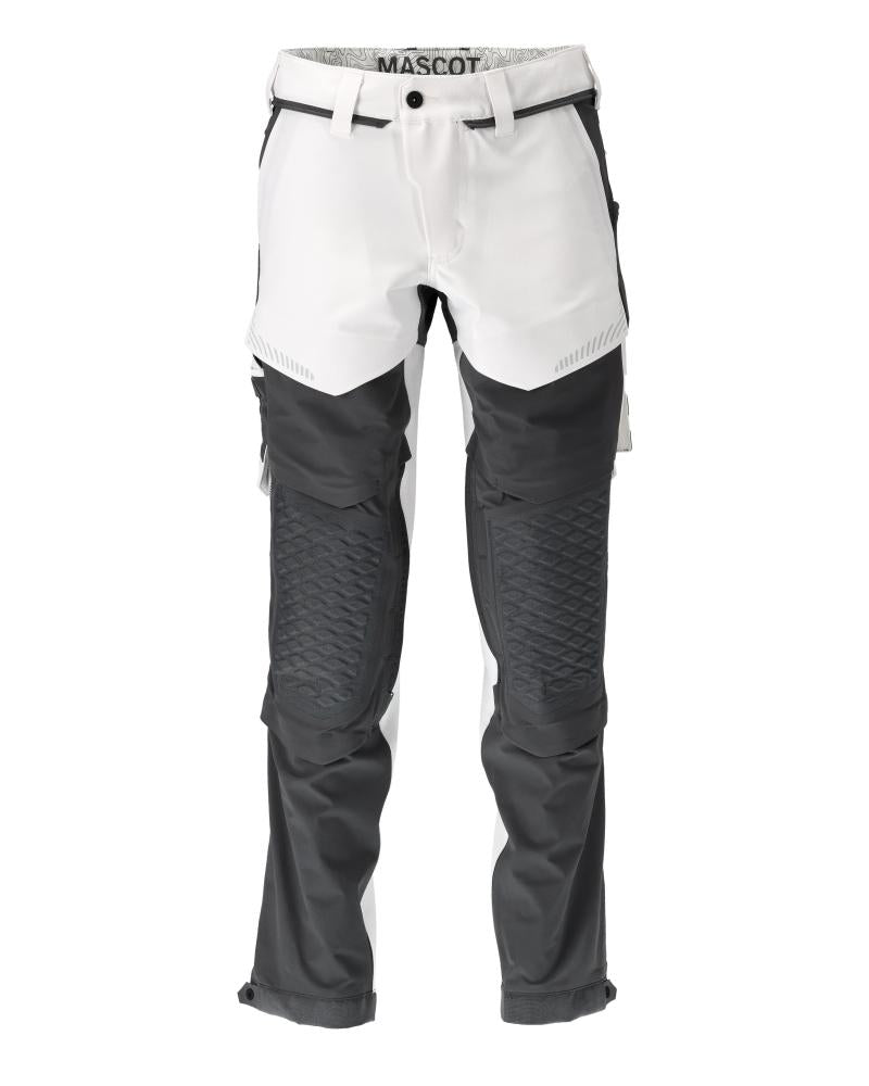 MASCOT® 22279-605-0689 Pants with Kneepad Pockets | White/Stone Grey