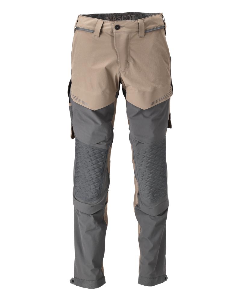 MASCOT® 22279-605-5689 Pants with Kneepad Pockets | Dark Sand/Stone Grey