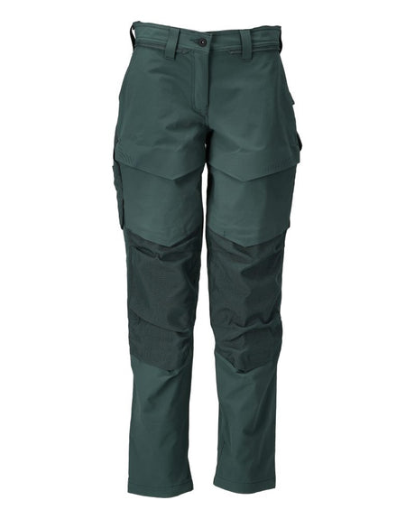 Mascot 22378-311 ladies work pants in Diamond Fit featuring lightweight ultimate stretch fabric and water-repellent finish.