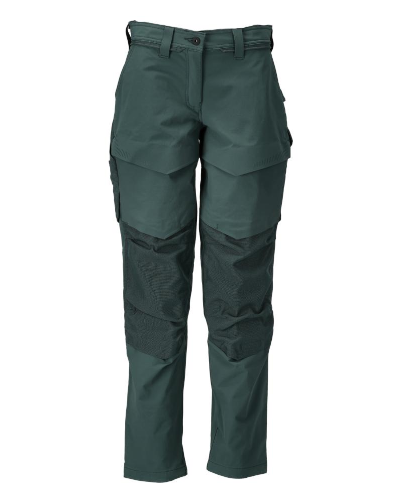 MASCOT® CUSTOMIZED 22378-311-34 Ladies DIAMOND Fit Pants with Kneepad Pockets | Forest Green