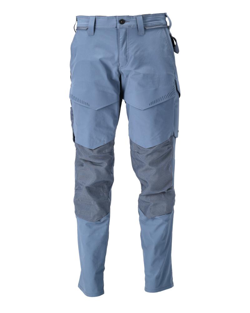 MASCOT Customized 22379-311-85 Stretch Pants with Knee Pockets | Stone Blue