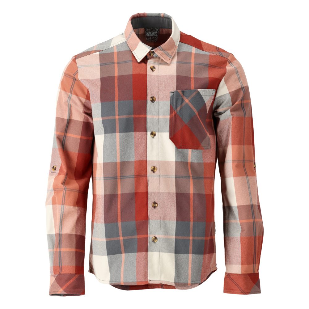 Mascot Customized 22904-446 Flannel Shirt Checked Classic Long Sleeve