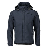 Full back view of Mascot Blackpool 23102-246 Softshell Jacket highlighting durable windproof fabric.