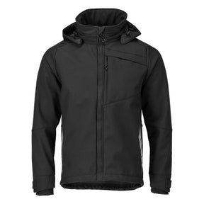 Full back view of Mascot Blackpool 23102-246 Softshell Jacket highlighting durable windproof fabric.