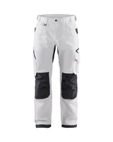 Front view of Blaklader 1690 Rip Stop Stretch Work Pants in 7oz breathable fabric with reinforced nail pockets.