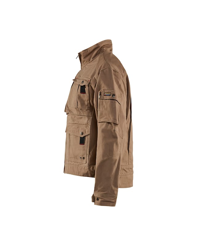 Brown jacket on a white background