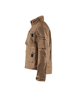 Brown jacket on a white background