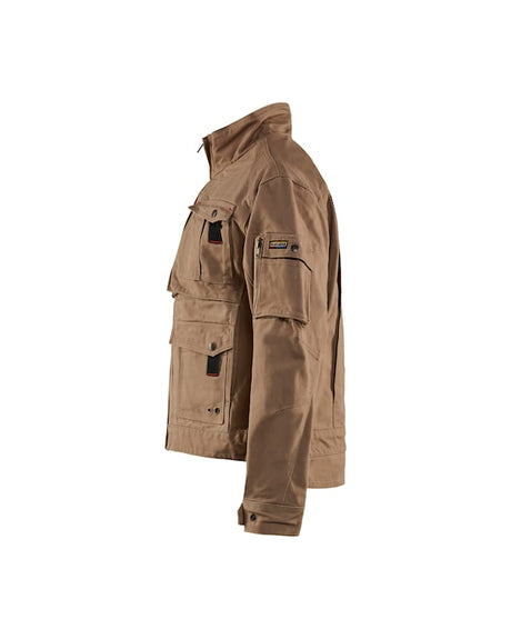 Brown jacket on a white background
