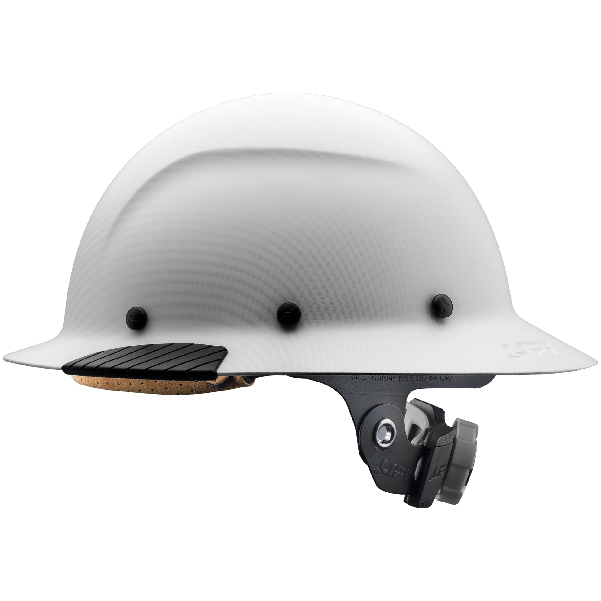 Lift Safety DAX Fiber Resin Full Brim Hard Hat | White Carbon Print