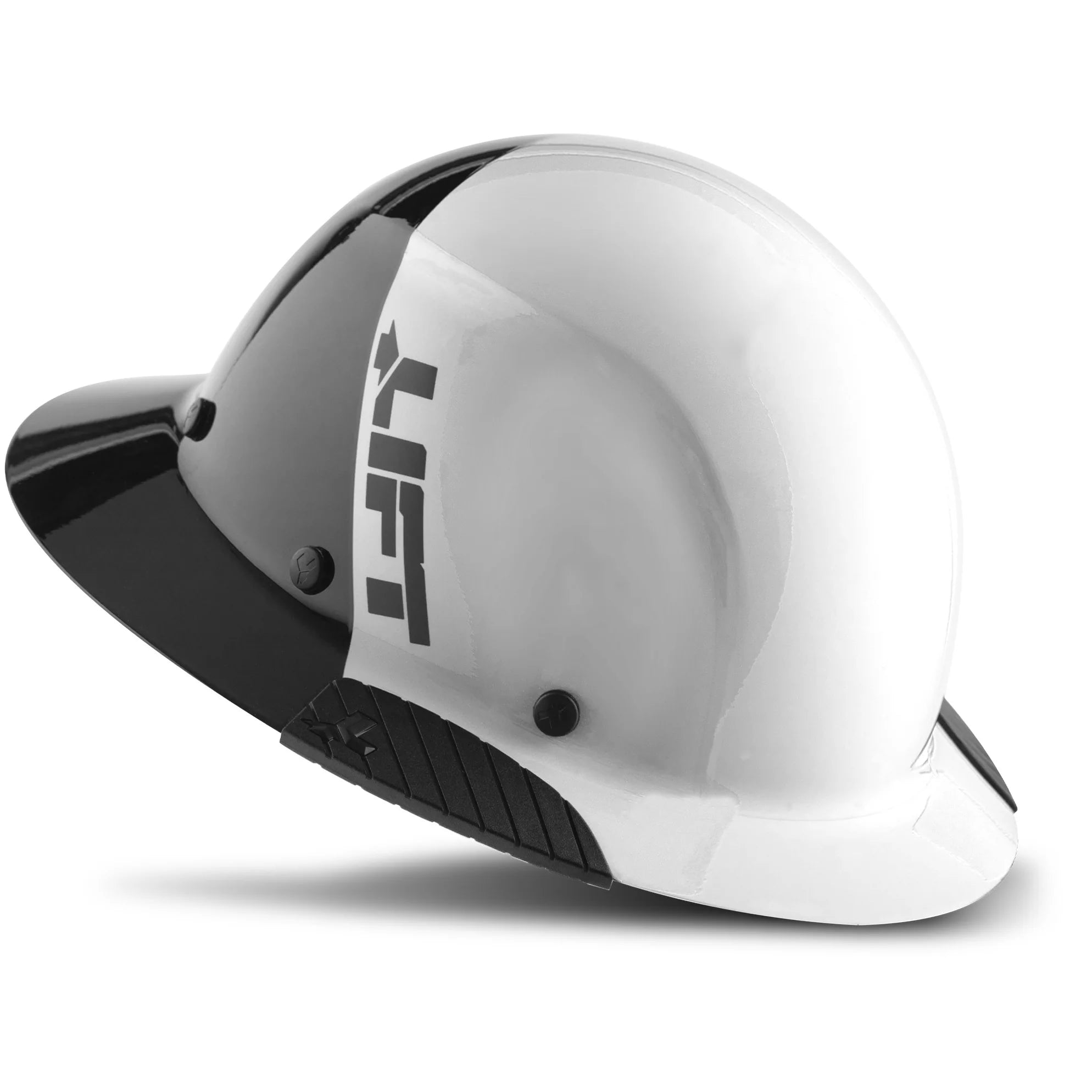 Lift Safety DAX Fifty 50 Fiber Resin Full Brim Hard Hat | White/Black