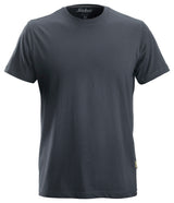 Front view of the Snickers U2502 Classic Work T-Shirt in black made from 100% cotton